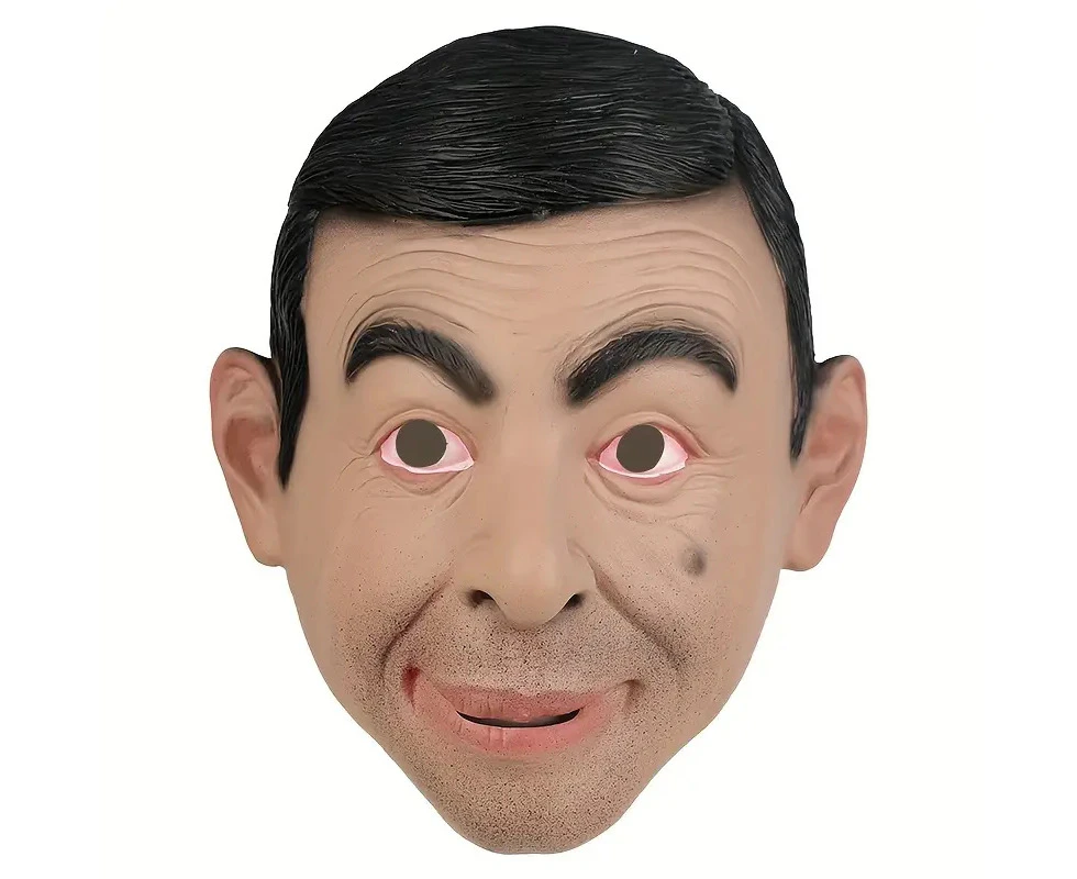 Rowan Atkinson Mask Costume Party Celebrity Rubber Latex Mask Halloween Mr. Bean