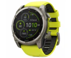 Garmin Fenix 8 Sapphire Solar Watch - Yellow 51mm