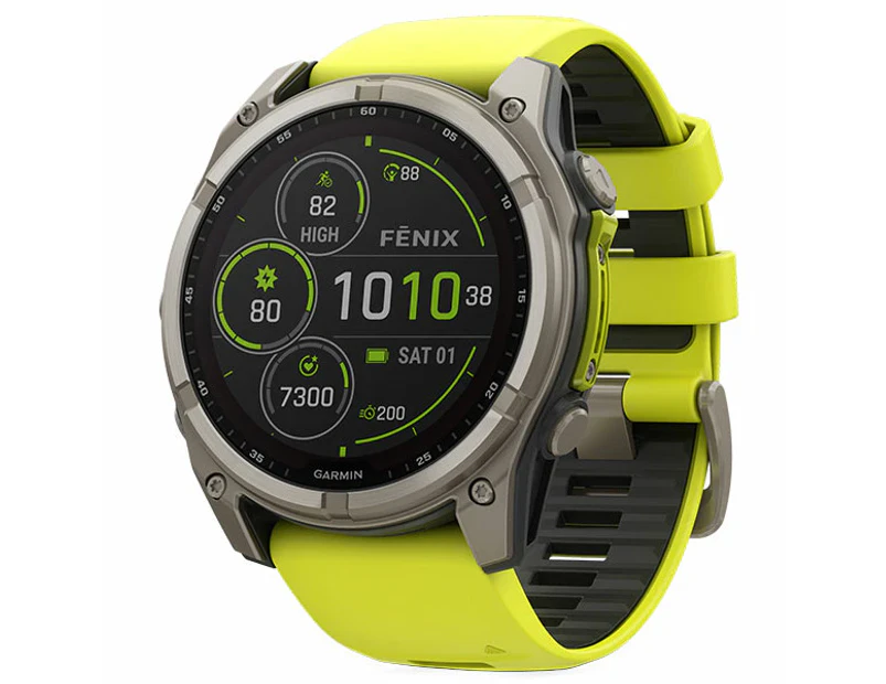 Garmin Fenix 8 Sapphire Solar Watch - Yellow 51mm