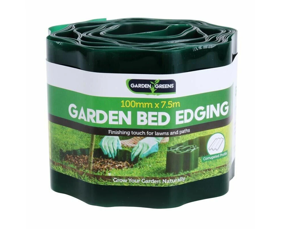 1PK Garden Bed Edging Corrugated Design Reusable Garden Greens 7.5m x 10cm