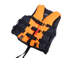 Adult Life Jacket Made of Polyester Universal Swimming Drifting Ski Vest Orange XXL (180-185CM) Bear Up to 110 kg Weight