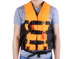 Adult Life Jacket Made of Polyester Universal Swimming Drifting Ski Vest Orange XXL (180-185CM) Bear Up to 110 kg Weight