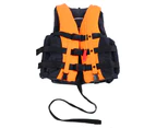 Adult Life Jacket Made of Polyester Universal Swimming Drifting Ski Vest Orange XXL (180-185CM) Bear Up to 110 kg Weight