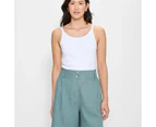 Target Linen Blend Shorts