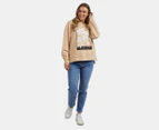 Foxwood Women's Carnation Crew Sweatshirt - Sesame