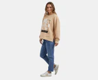 Foxwood Women's Carnation Crew Sweatshirt - Sesame