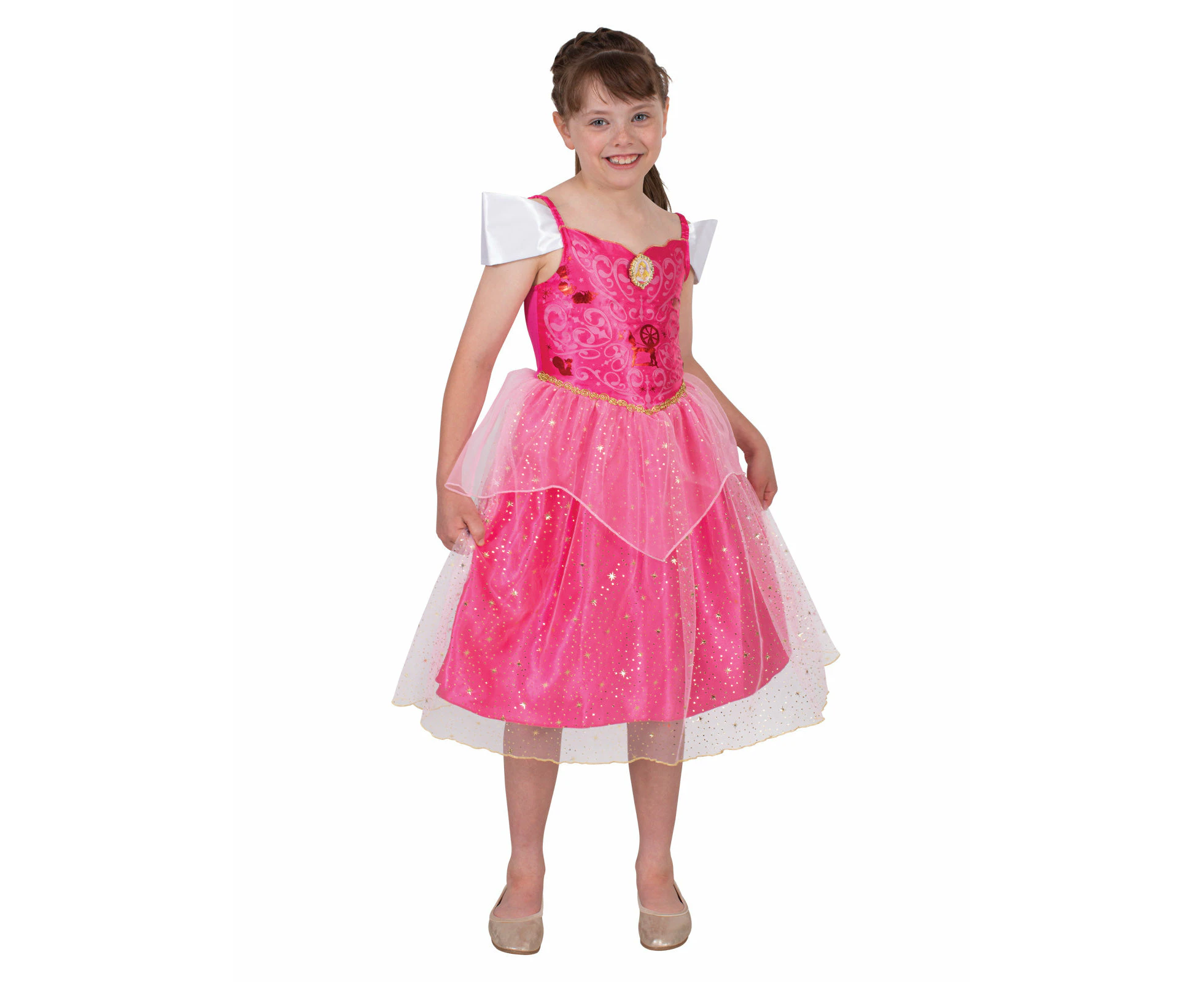 Aurora Sparkle Deluxe Costume for Kids - Disney Sleeping Beauty