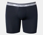 Calvin Klein Men's Variety Waistband Cotton Stretch Boxer Briefs 3-Pack - Shoreline/Delft/Turblence