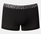 Calvin Klein Men's Microfibre Low Rise Trunks 3-Pack - Black/Heather