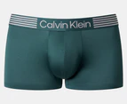 Calvin Klein Men's Microfibre Low Rise Trunks 3-Pack - Black/Atlantic Deep/Delft