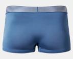 Calvin Klein Men's Microfibre Low Rise Trunks 3-Pack - Black/Atlantic Deep/Delft