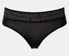 Tommy Hilfiger Women's Microfibre Wide Mesh Waistband Bikini Briefs 3-Pack - Red/Beige/Black