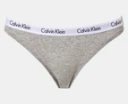 Calvin Klein Women's Carousel Bikini Briefs 3-Pack - Black/Grey Heather/Nymph's Thigh