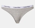 Calvin Klein Women's Carousel Bikini Briefs 3-Pack - Black/Grey Heather/Scattered Leopard