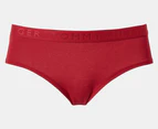 Tommy Hilfiger Women's Cotton Hipster Briefs 3-Pack - Red/Grey/Navy