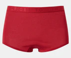 Tommy Hilfiger Women's Cotton Boyshorts 3-Pack - Red/Grey/Navy