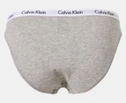 Calvin Klein Women's Carousel Bikini Briefs 3-Pack - Black/Grey Heather/Scattered Leopard