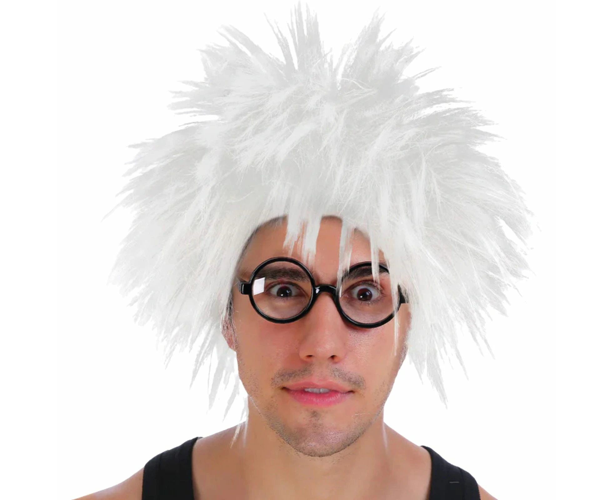 White Spiky Wig