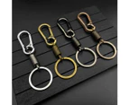 4X Metal Spring Steel Zip Retainer Coil Rebound Key Chain Loop Belt Clip