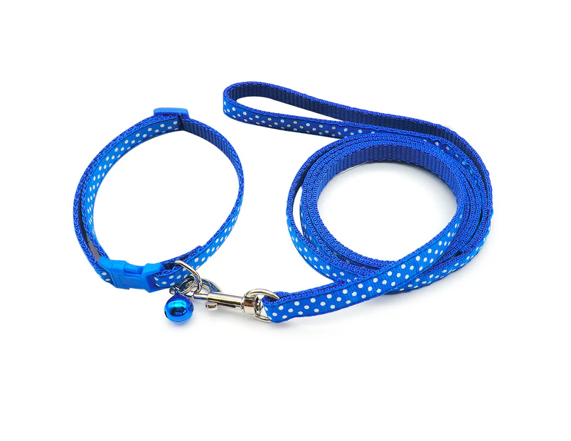 Pet Collar Dog Leash Suit Cat Leash Outdoor Dog Walking Sport Miniature Dog Leash Dog Chain,Blue