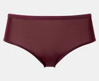 Tommy Hilfiger Women's Microfibre Hipster Briefs 3-Pack - Wine/Beige/Black