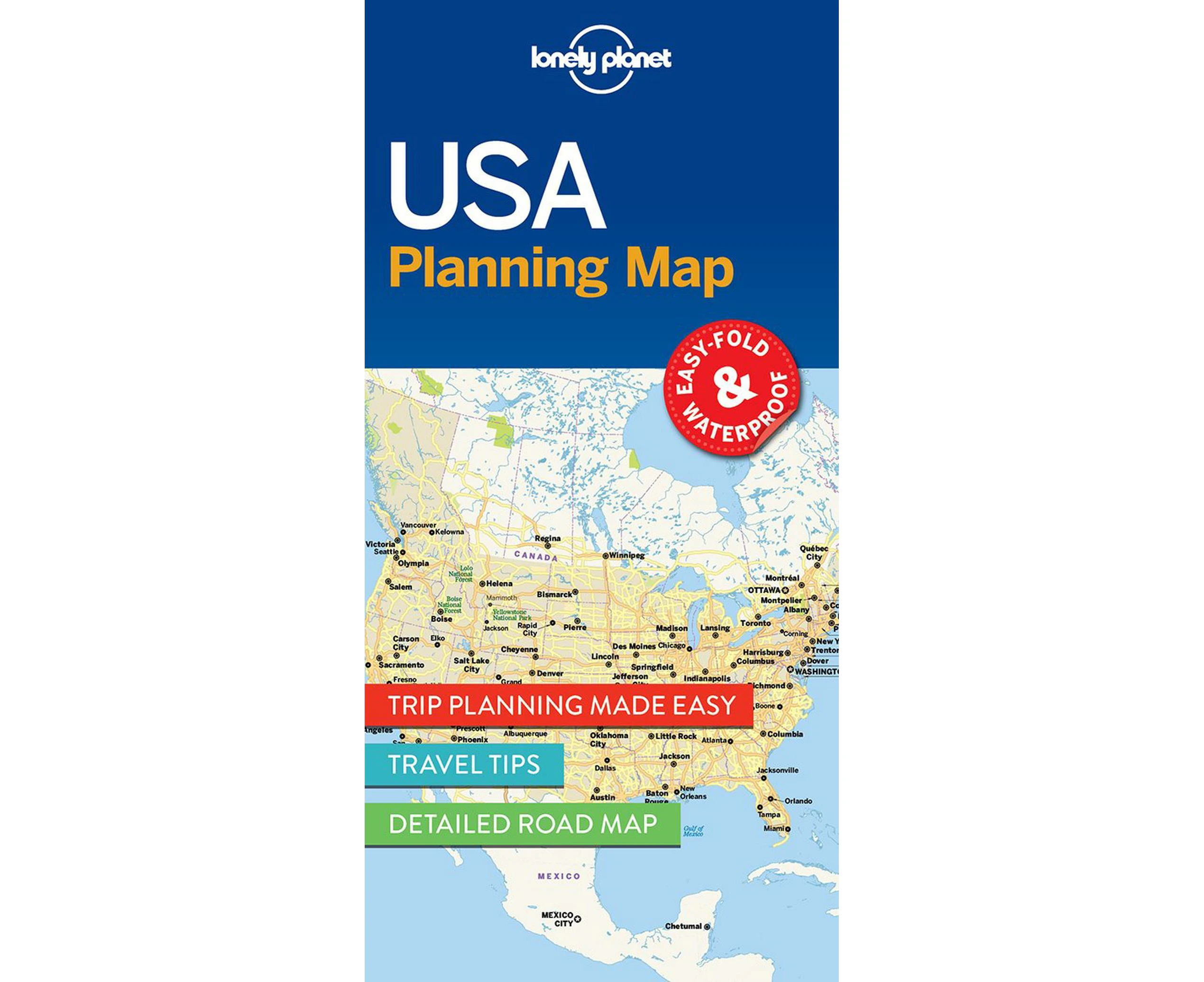 Lonely Planet USA Planning Map