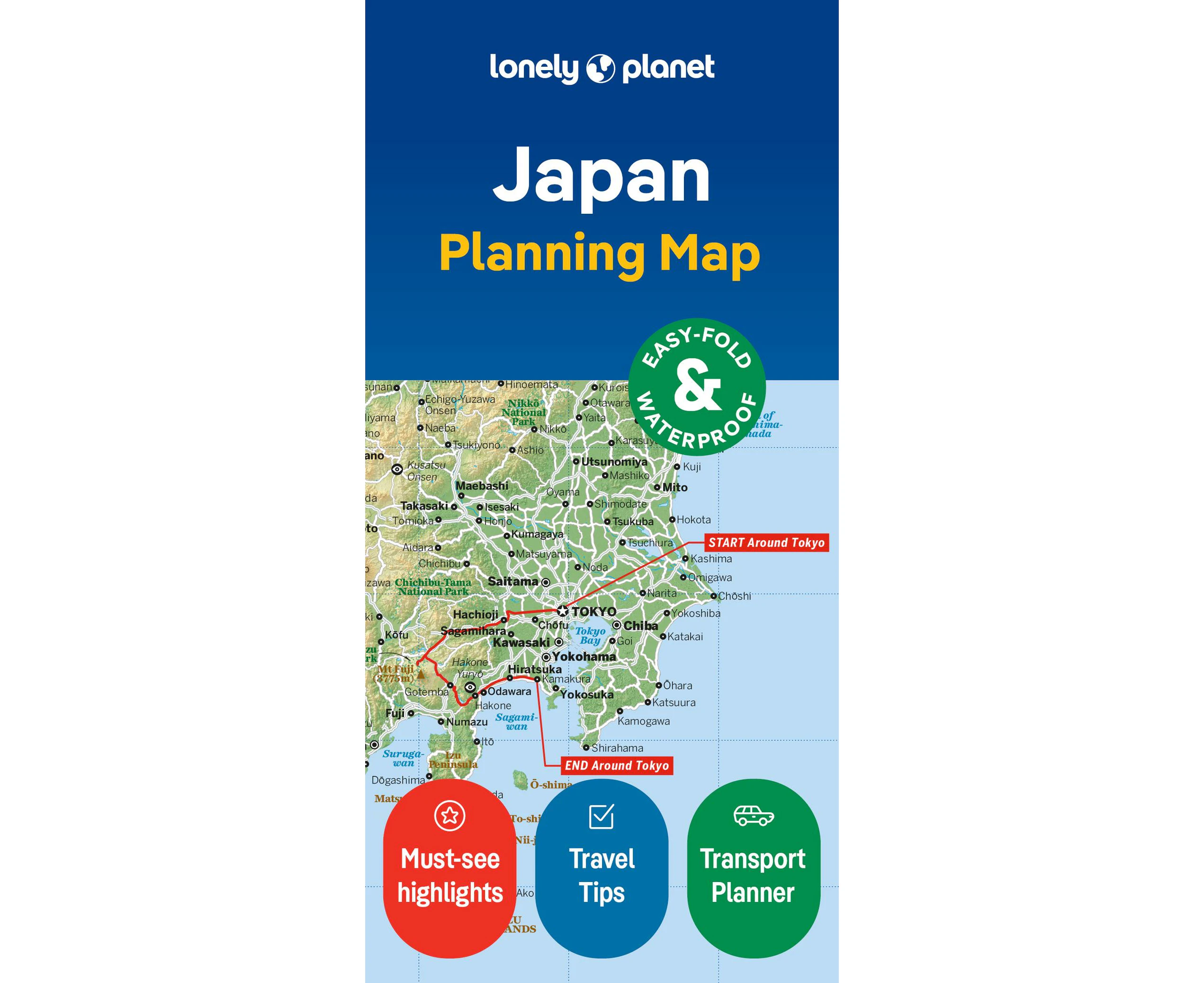 Lonely Planet Japan Planning Map