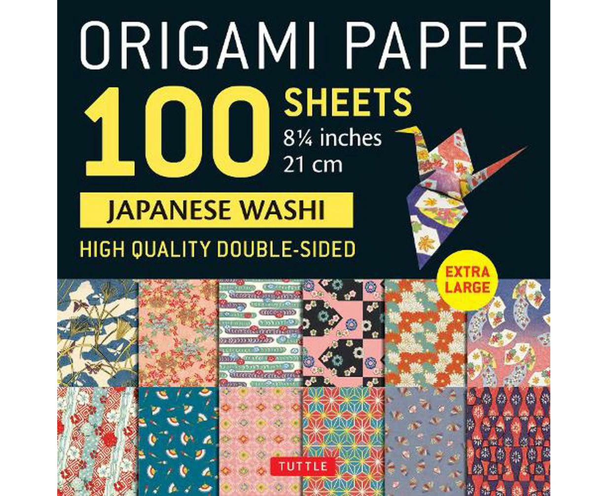 Origami Paper 100 sheets Japanese Washi 8 1/4" (21 cm)