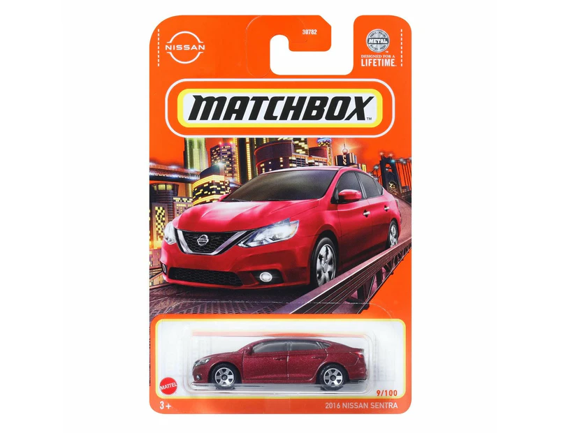 Matchbox Car Collection 2024 Mix 8H Long Card - 2016 Nissan Sentra Red HVL30