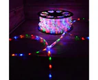 Christmas Decoration 50m Single Length LED Multi-Colour Rope Light 8 Functions Outdoor Display