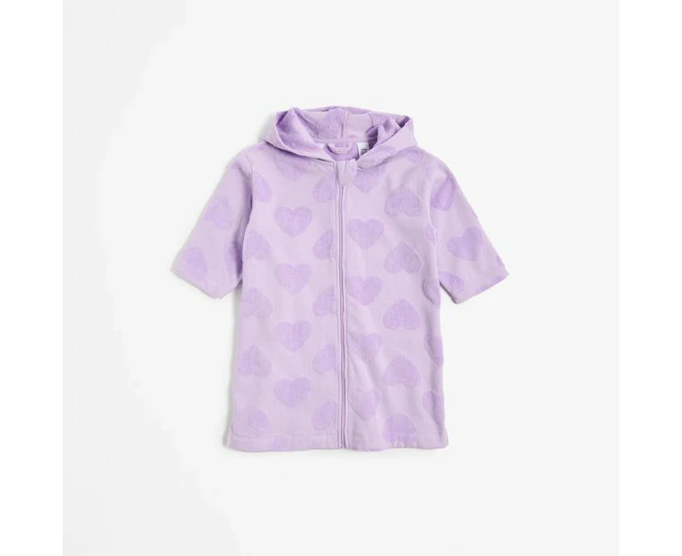 Target Hooded Zip Thru Kids Towel Robe