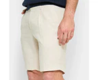 Linen Blend Tailored Shorts - Preview