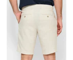 Linen Blend Tailored Shorts - Preview