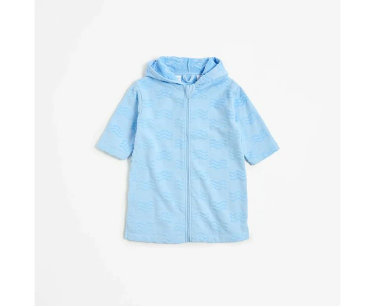 Target Hooded Zip Thru Kids Towelling Robe