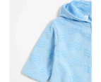 Target Hooded Zip Thru Kids Towelling Robe