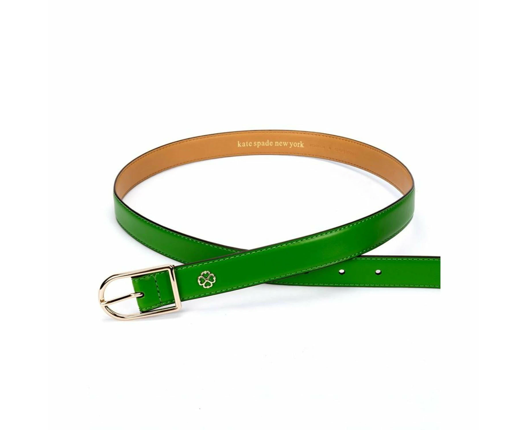 Women's 25Mm Belt with Asymmetrical Buckle - Kate Spade Green