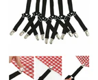 Bed Mattress Sheet Clips Holders Fasteners Grippers Straps Suspender Fitted