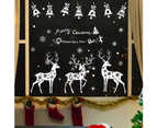 xmas Window Stickers Children 30 X 20 cm White Window Stickers Double-Sided Static Stickers Reindeer Snowman xmas Decoration Stickers for Window Decoration