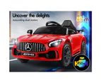 Kids Ride On Car Mercedes-Benz AMG GT R Licensed Electric Motors Red