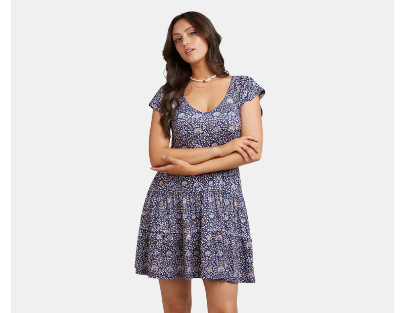 All About Eve Women's Andie Floral V-Neck Mini Dress - Print