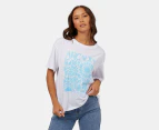 All About Eve Women's Arcadia Boyfriend Tee / T-Shirt / Tshirt - White