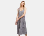 All About Eve Women's Sahara Tiered Midi Dress - Print