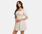 All About Eve Women's Logan Mini Dress - Beige