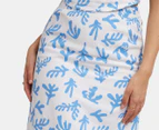 All About Eve Women's Zimi Maxi Skirt - White/Blue