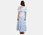 All About Eve Women's Zimi Maxi Dress - White/Blue