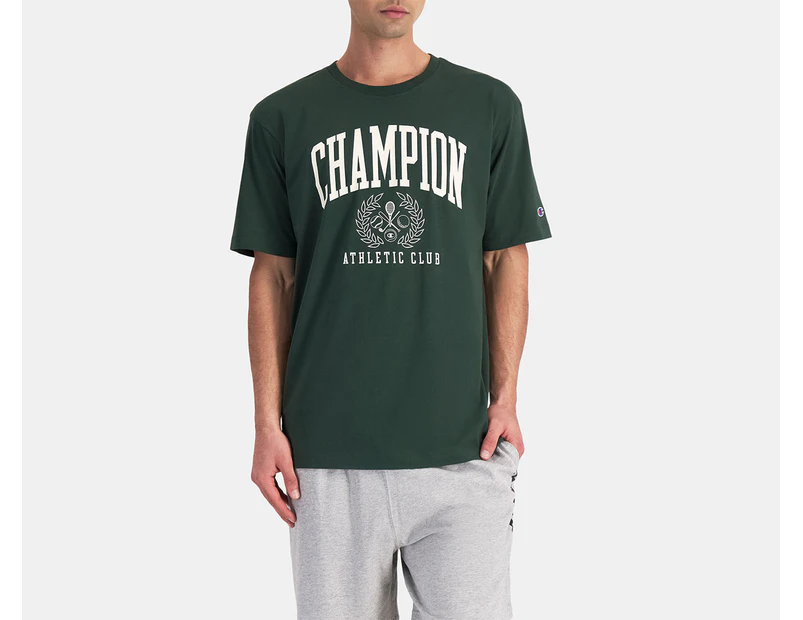 Champion Men's Graphic Summer Tee / T-Shirt / Tshirt - Green