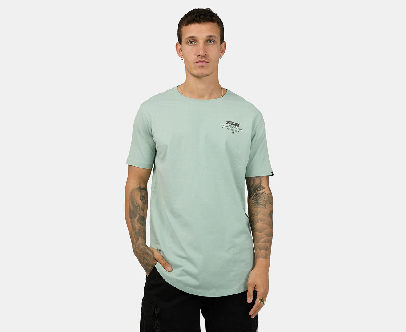 St. Goliath Men's Signed Tee / T-Shirt / Tshirt - Green