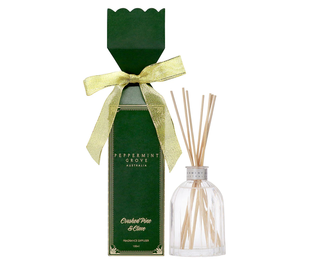 Peppermint Grove Crushed Pine & Clove Christmas Fragrance Diffuser Bon Bon 100mL