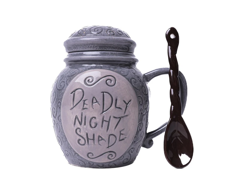 Disney - Nightmare Before Christmas - Deadly Night Shade Mug with Spoon