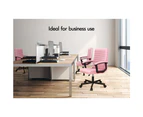 ALFORDSON Office Chair Executive Mid Back Pink